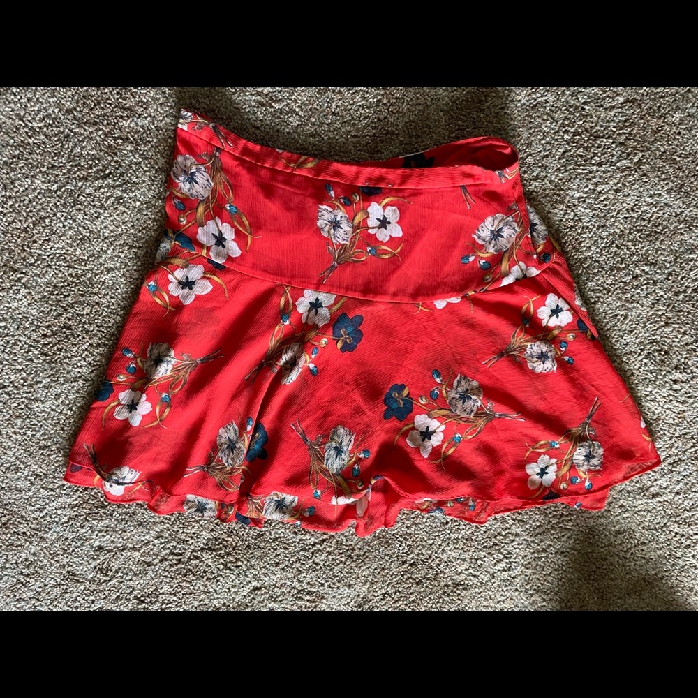 Bright floral skirt